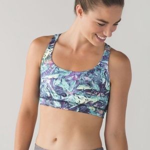 Lululemon Energy Bra in Iridescent Multi Size 4